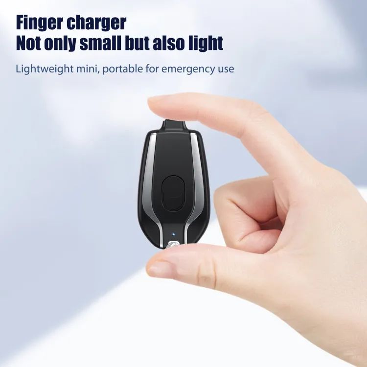 Android Keychain Phone Charger Emergency Power Banks Retractable Plug Power Fast Charging