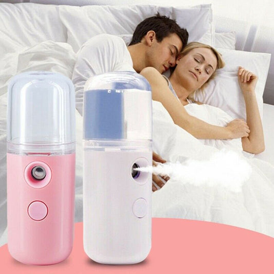 Portable Nano Water Refreshment Facial Makeup Water Mist Creat for Girls and Women Cool Summer Watering Cylinder