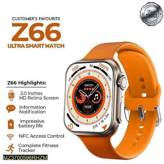 Z66 Ultra Watch 8 Series | Cheap Price | Smart Watch | Waterproof | Soft Silicon Strap | Best Sports Watch For Kids, Boys, and Girls